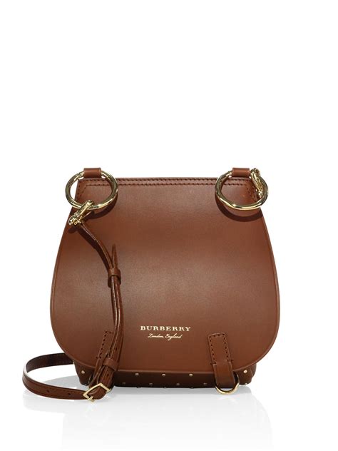 burberry bridle riveted leather saddle bag|handbag original burberry bag.